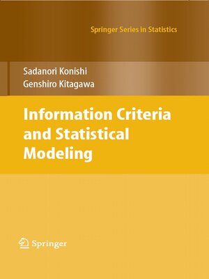 cover image of Information Criteria and Statistical Modeling